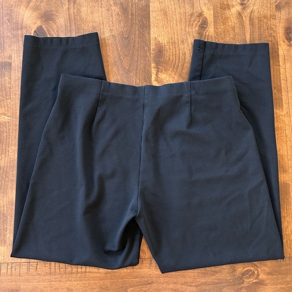 Eileen Fisher Black Stretch Pull-On Ankle Pants | Size M - Picture 5 of 5